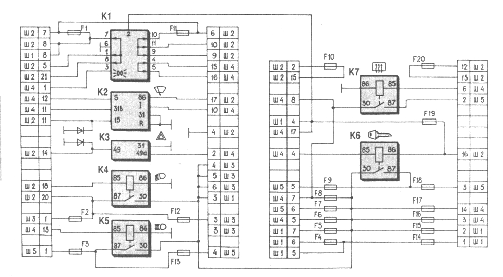 . 7-3.     (      -  ,    -   ): 1 -     (   ,    ); 2 -    ;  --     ; 4 -     ; 5 -     ;  -  ; 7 -     ; 8 -   (   BA3-2123  ); F1-F20 -  